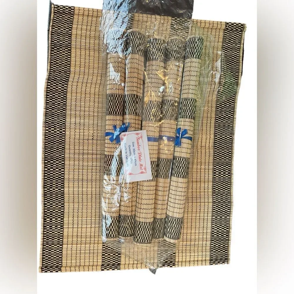 6 PIECE BAMBOO PLACEMAT SET‎